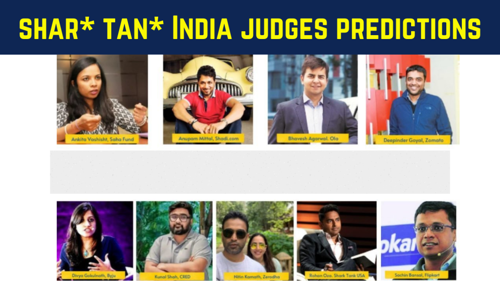 Shark Tank India Season 2 Judges Predictions: Top Startup Investors in India